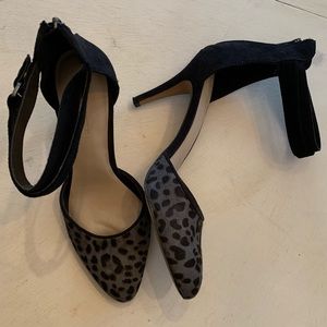 Banana Republic snow leopard heels